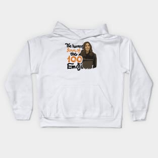 Gina Linetti The Human Form of the 100 Emoji Kids Hoodie